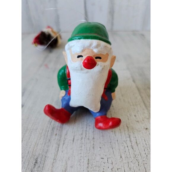 Dept 56 vintage Santa ornament elf tree decor - Picture 1 of 8
